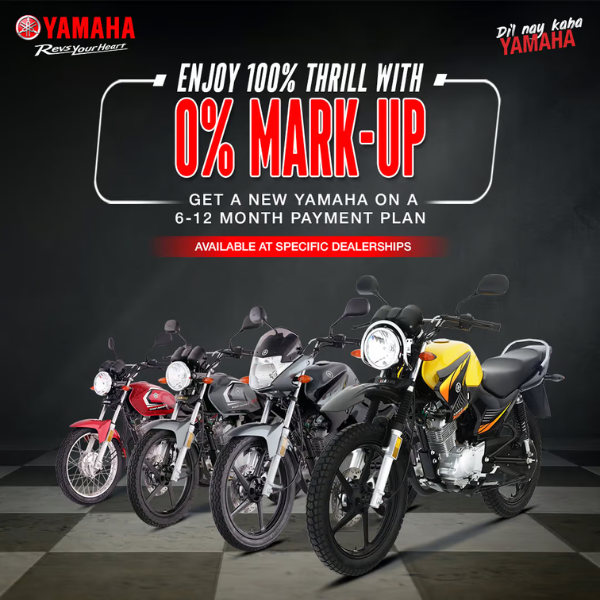 Get Yamaha Bike on 0% Mark-Up – 12-Month Easy Plan